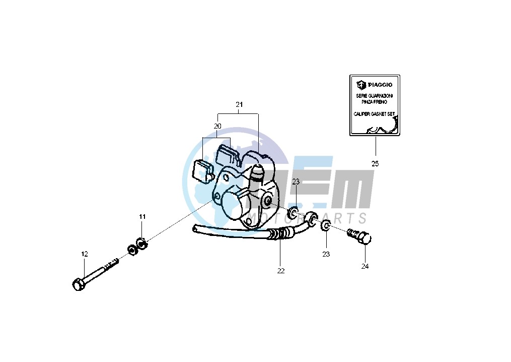 Front brake caliper