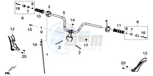 GTS 125I EURO4 SPORT L7 drawing STEERING / BRAKE LEVERS CPL.  L/R