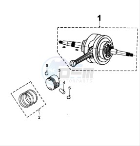 Tweet 125 V drawing CRANKSHAFT AND CYLINDER