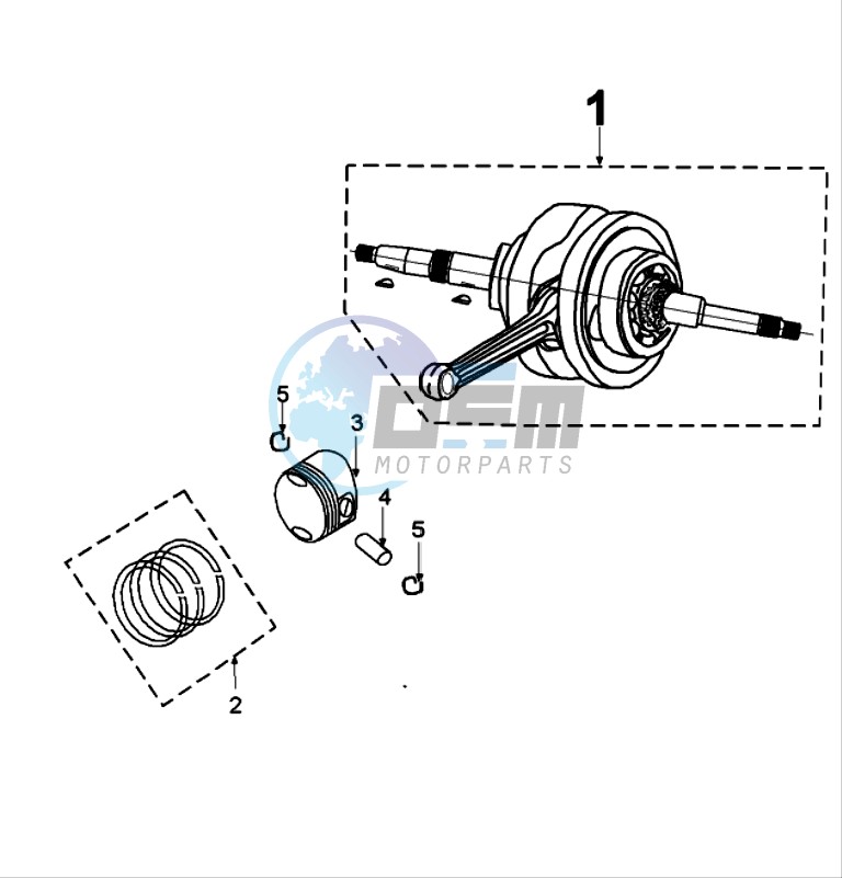 CRANKSHAFT AND CYLINDER