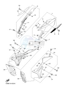 YZ250F (1SME 1SMJ 1SMK 1SML) drawing SIDE COVER