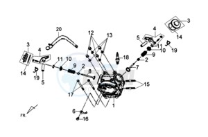 JET 4 50cc drawing CYLINDER HEAD CPL