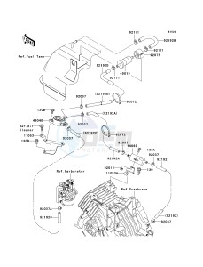 KAF 400 A [MULE 610 4X4] (A6F-AF) A6F drawing FUEL PUMP