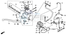 FES125A S-WING drawing FR. BRAKE MASTER CYLINDER (FES125A)(FES150A)