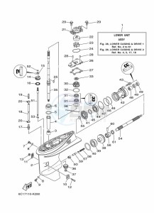 F50FEDL drawing LOWER-CASING-x-DRIVE-1