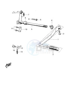 KM 100 A (A1 till A7) drawing GEAR CHANGE MECHANISM -- KM100-A1 till A4- -