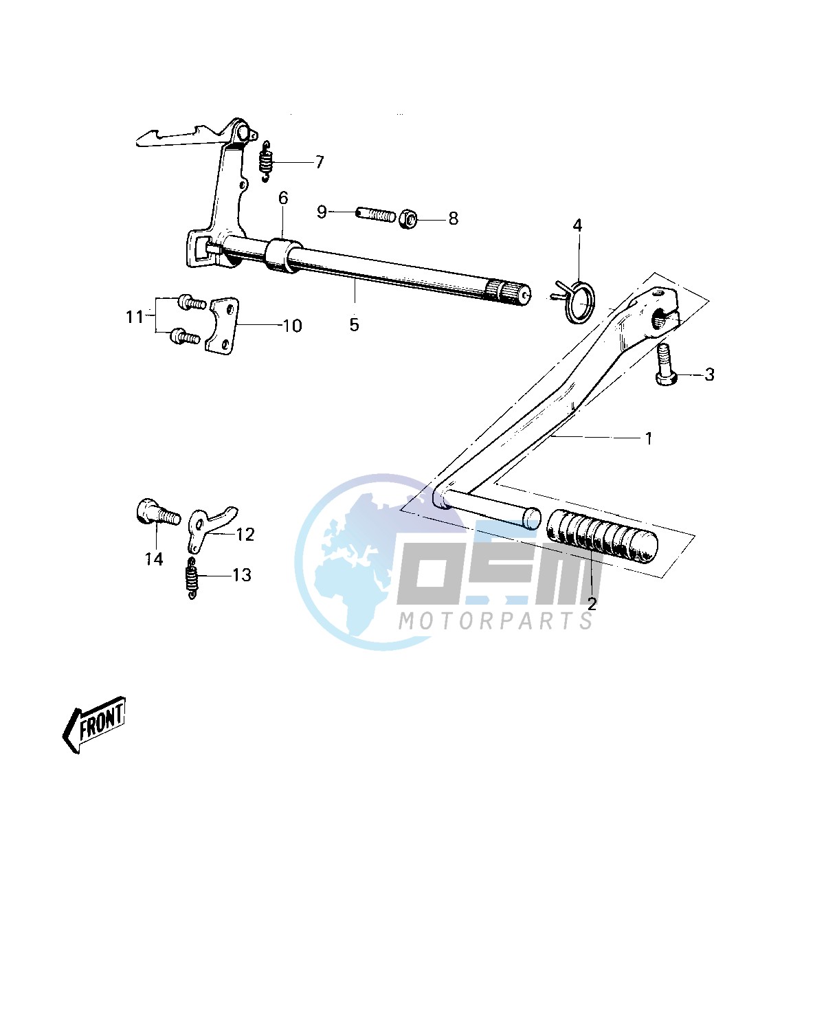 GEAR CHANGE MECHANISM -- KM100-A1 till A4- -