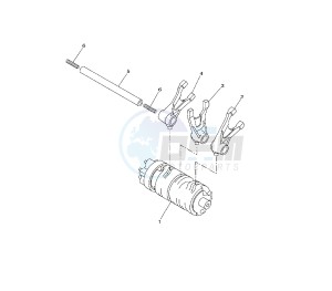 YZF R 125 drawing SHIFT CAM AND FORK