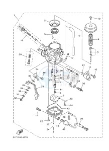 YBR125ESD (51P3) drawing CARBURETOR