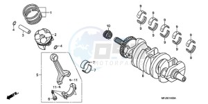 CBR600RRA Europe Direct - (ED / 2ED) drawing CRANKSHAFT/PISTON