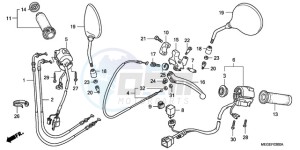 VT750C9 Australia - (U / MK) drawing HANDLE SWITCH/CABLE