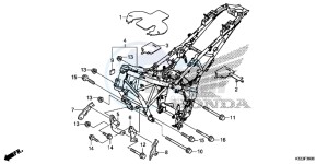 CBR300RF CBR300R Europe Direct - (ED) drawing FRAME BODY