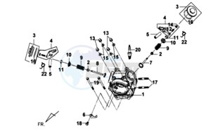 MIO 50 drawing CYLINDER HEAD CPL