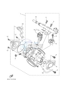 YFM700FWA YFM70GDXG GRIZZLY 700 (B303) drawing THROTTLE BODY ASSY 1