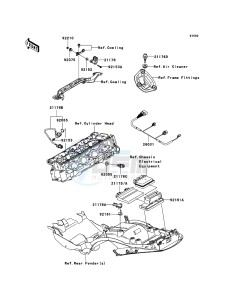 ZZR1400 ABS ZX1400B7F FR GB XX (EU ME A(FRICA) drawing Fuel Injection