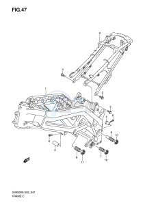 SV650S (E2) drawing FRAME