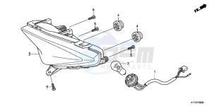 CBR125RSD CBR125RS UK - (E) drawing TAILLIGHT