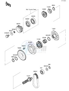 ZX 750 F [NINJA 750R] (F4) [NINJA 750R] drawing GENERATOR SHAFT