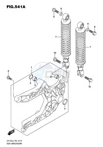 UH125 BURGMAN EU drawing REAR SWINGINGARM