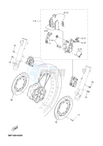 XT660ZA XT660Z ABS TENERE (2BE4 2BE4 2BE4) drawing FRONT BRAKE