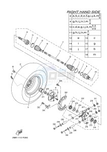 YXM700E YXM70VPHH (B42J) drawing REAR WHEEL 2