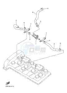 XJ6N 600 XJ6-N (NAKED) (B611 B612) drawing AIR INDUCTION SYSTEM