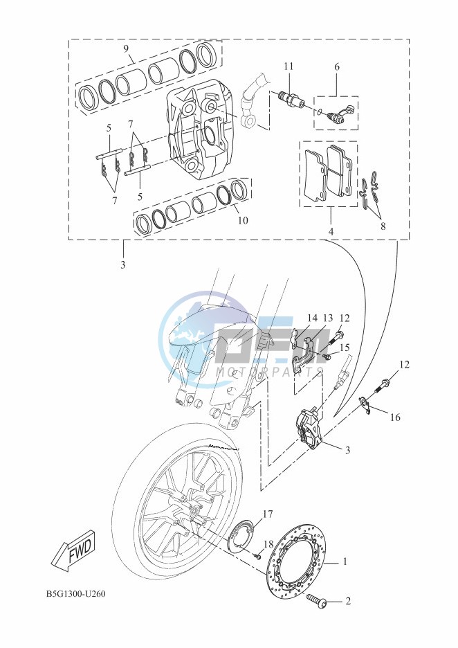 FRONT BRAKE CALIPER