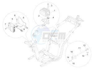 Liberty 125 4t Delivery e3 Single drawing Voltage Regulators - Electronic Control Units (ecu) - H.T. Coil