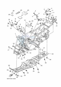 YFM450FWBD KODIAK 450 (B5R2) drawing FRAME