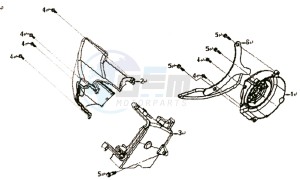 SYMPHONY 125 drawing FLYWHEEL COVER