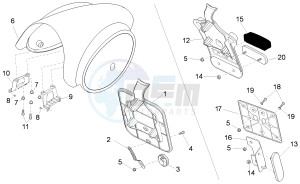 V7 Racer 750 drawing Rear body II- Plate holder