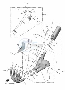 YZF1000 YZF-R1 (B3LM) drawing EXHAUST