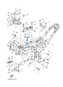 MT07A MT-07 ABS 700 (1XB5 1XB7) drawing FRAME