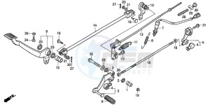 VT600CD2 drawing PEDAL