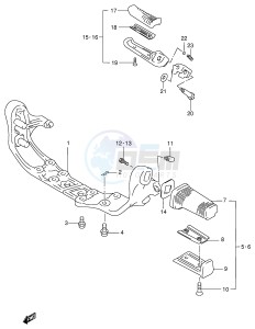 VS600GL (E2) INTRUDER drawing FOOTREST