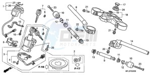 CBR1000RR9 France - (F / CMF MME TRI) drawing HANDLE PIPE/TOP BRIDGE