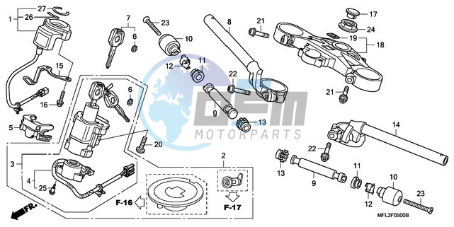 HANDLE PIPE/TOP BRIDGE