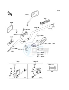 ZRX1200R ZR1200-A5H FR GB XX (EU ME A(FRICA) drawing Handlebar