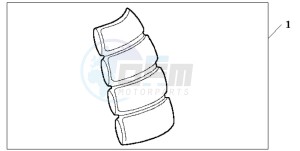 CBF600SA drawing TANK PAD 2