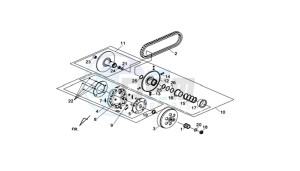 MAXSYM 400I (L8) EU drawing CLUTCH