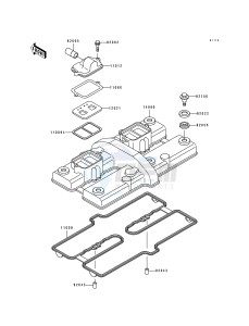 ZL 600 B [ELIMINATOR 600] (B2-B3) [ELIMINATOR 600] drawing CYLINDER HEAD COVER