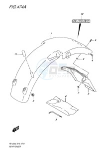 RV125 VAN VAN EU drawing REAR FENDER