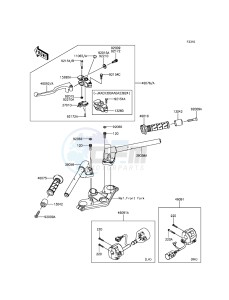 NINJA 300 EX300AEF XX (EU ME A(FRICA) drawing Handlebar