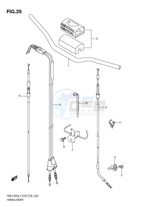 RM-Z450 (E3) drawing HANDLEBAR