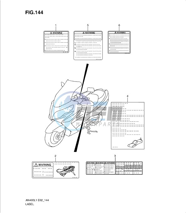 LABEL (AN400AL1 E19)