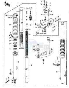 KDX 420 B [KDX420] (B1) [KDX420] drawing FRONT FORK