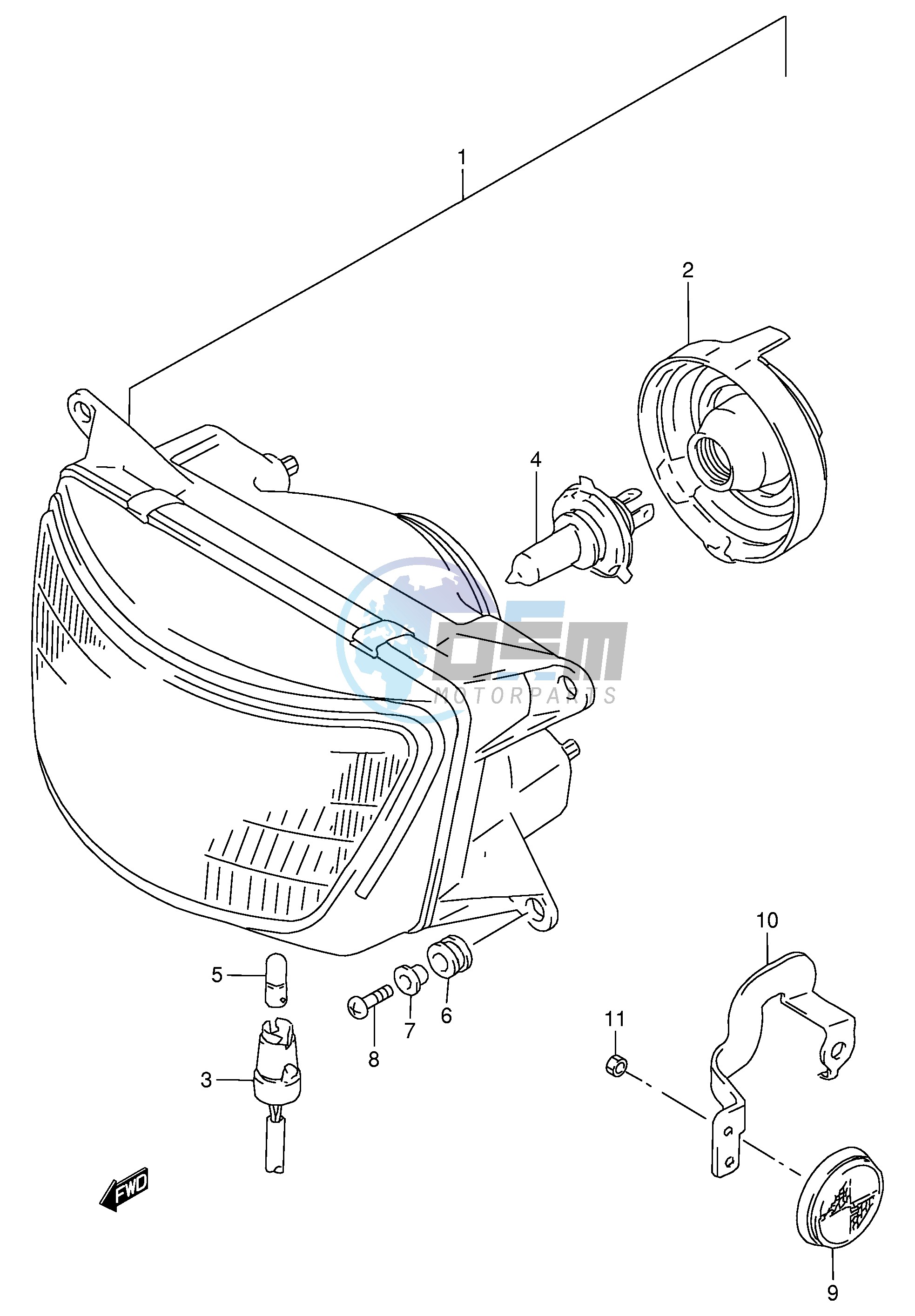 HEADLAMP (MODEL R S)