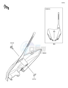 KLX110 KLX110CFF EU drawing Accessory