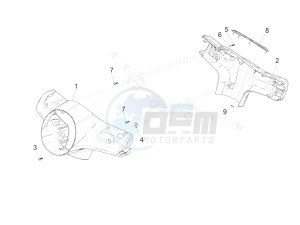 GTS 150 SUPER 4T 3V IE ABS E4 (EMEA) drawing Handlebars coverages