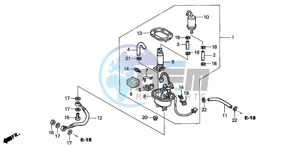 FUEL PUMP (CBR900RRY,1/RE1)